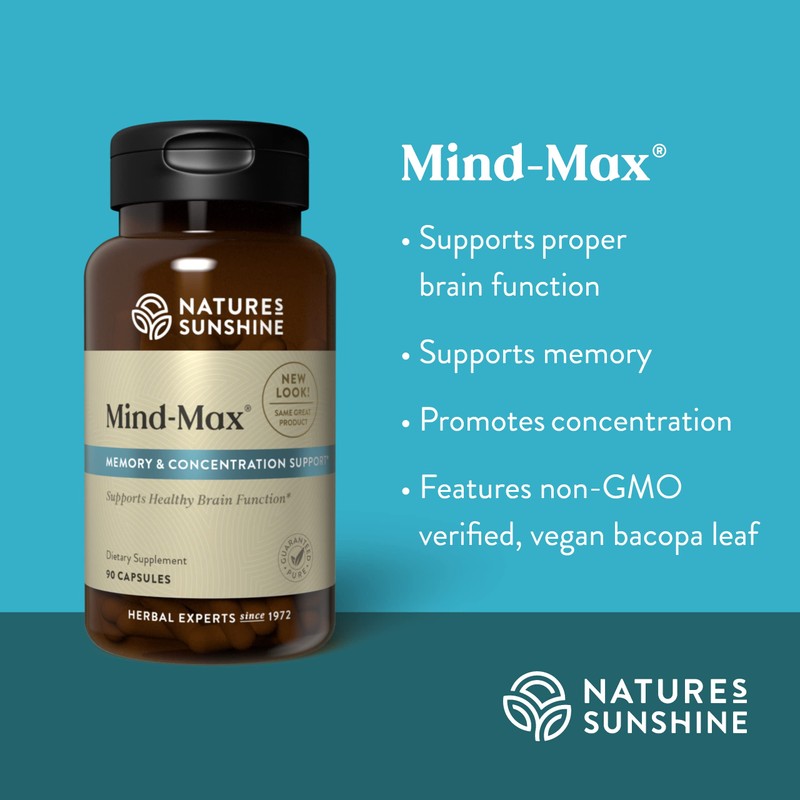 Nature's Sunshine Mind-Max 90 Capsules