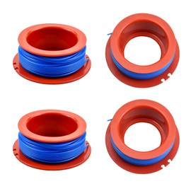 CHIHOLEN 4pcs Strimmer Spool Compatible with Flymo Fly031 5131060-90/6 5131106090, Φ1.5mm 32ft Replacement Autofeed Spool for Flymo ET21, Mini Trim, Mini Trim ST and MCCULLOCH MT21(4 Spool)