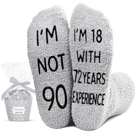 HAPPYPOP 90th Birthday Gift Ideas for Men - Socks for 90 Year Old Birthday, Gifts For Old Men in their 90s