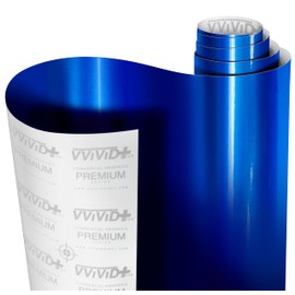 VViViD Gloss Liquid Metal Brilliant Blue Vinyl Car Wrap Film (6ft x 4.9ft)