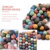 jojofuny 40pcs Volcanic Loose Beads Spacer Beads for DIY Jewelry