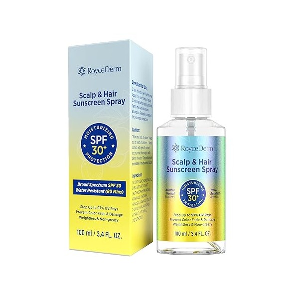 Hair and Scalp Sunscreen Spray SPF 30+: UV Protection, 80-Min