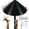 DreiPanda 19 Inch Wider Squirrel Baffle for Bird Feeder Pole,