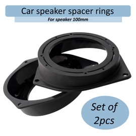 AERZETIX - C11573 Set of 2 Speaker Adapters 100/120 mm Compatible with Alfa Romeo Mito, Citroën Nemo, Fiat Bravo II, Opel Zafira A, B, Astra H, Corsa D, Vivaro A, Peugeot Bipper