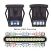 chenyang 5 Pack USB C DIY Connector, USB C 6Pin