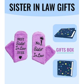 Sister in Law Gifts, Sister in Law Socks for Women, Christmas Gifts