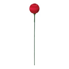 Tokyodo XP000170-003 New Year Decoration #3 Red Diameter 0.8 inch (2/12 cm) Tiny Satin Pick, Small, Pack of 36
