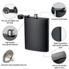 2 Pack Hip Flasks for Liquor, 8 Oz & 12