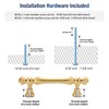 JOY DECOR 10 Pack 3 Inch Brushed Brass Kitchen Cabinet