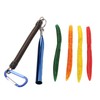 65pcs/box Soft Worm Bait Fishing Lures Kit with Rubber O