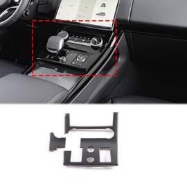 Heutamo Center Console Gear Shift Panel Cover Trim Compatible with Land Rover Range Rover Sport 2023 2024,ABS Carbon Fiber Pattern Shifter Frame Cover Car Interior Accessory