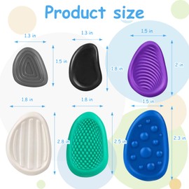 6Pcs Fidget Toys Sensory Stone for Kids Adults,Sensory Worry Stone for Autism Kids,Quiet Fidget Toys for Social Anxiety Relief,Textured Soft Stress Toys for Students,Social Emotional Feelings Toys