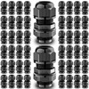 QILIPSU 50pcs M16L Long Thread Cable Gland Waterproof IP68 Nylon