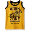 John Deere boys Muscle T-shirt T Shirt, Construction Yellow/Black, 4