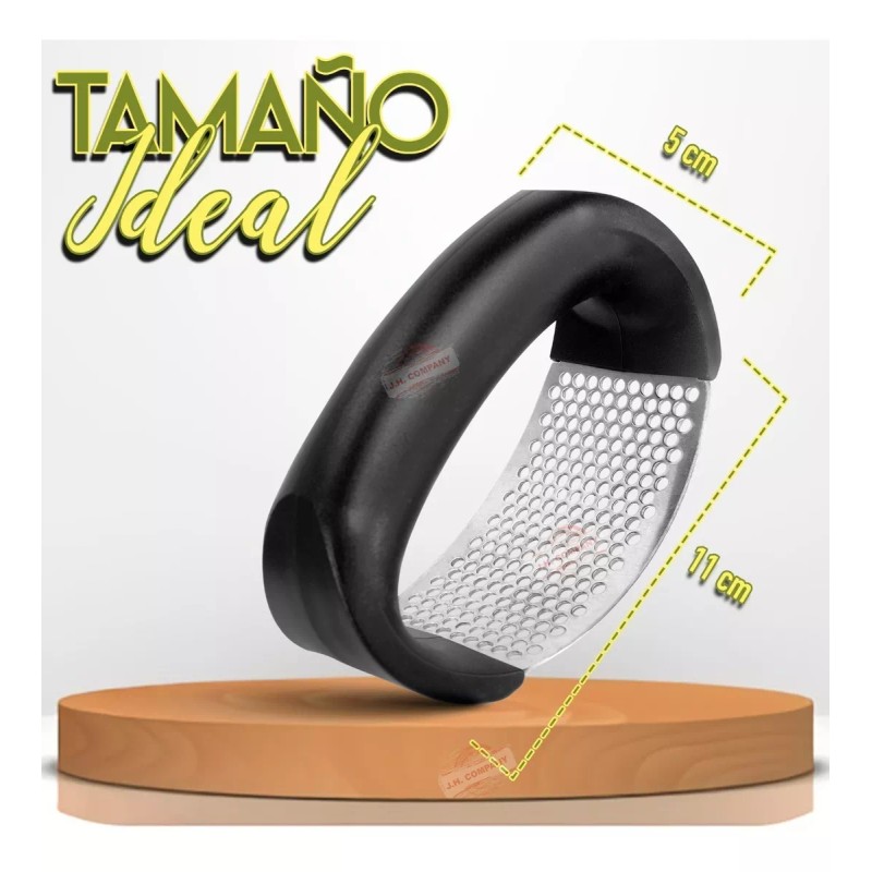 J.H. Company Triturador Prensa De Ajo Acero Inox Cocina Ergonomico