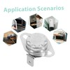 Tofficu 5pcs Thermal Control Thermostat Switch Normally Closed Temperature Sensor