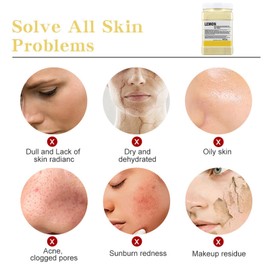 Zitrone Peel-Off Gesichtsmaske, Hydrogel-Gesichtsmasken in Jelly Feuchtigkeitscremes, Gelee-Gesichtsmaskenpulver, Puder-Gesichtsmaske, für Spa-Kosmetikerin, Hautpflege, Hydro-Gesichtsmaske