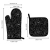 Oven Gloves and Pot Holder Set Baking Gloves Heat Resistant