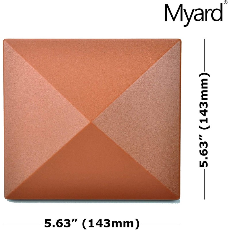 Myard Screw-Free Universal Fence Pyramid Top Cap fits Post 4