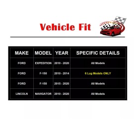 Autopartspconline Front Brake Discs Rotors and Pads for 2010-2020 Ford Expedition F-150 Navigator