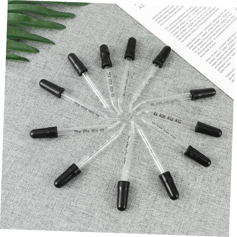 iplusmile Precision Calibrated 1ml Glass Droppers Bent Tip Lab Pipettes