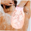 Guantes Exfoliantes de Baño de Seda Imitada Rosa para el