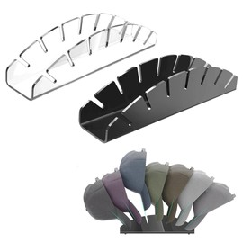 Zayookey Pack of 2 Rectangular Cap Holder Acrylic Hat Holder for Baseball Cap No Install Cap Stand Organiser Cap Storage Baseball Caps Organiser for Bedroom Cupboard Dresser (B)