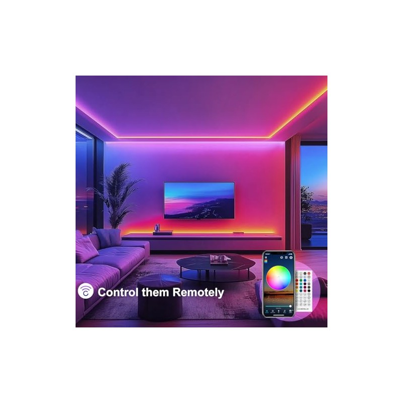 Nixtrve Nixtrve LED Strip 5m, LED Streifen Farbwechsel LED Band