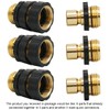 Triumpeek 3/4" Garden Hose Connector, 9 Pieces Garden Hose Quick