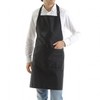 Amyu Wrinkle-Resistant Men's Apron, Simple, Neck, Black