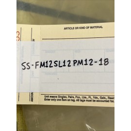 SWAGELOK SS-FM12SL12PM1