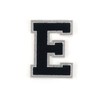 Terry Cloth Letter A-Z | Black, White, Grey | 9.5