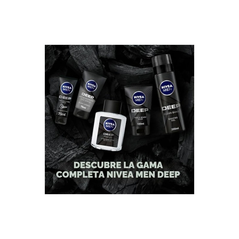 NIVEA- Jabón limpiador profundo para rostro y barba Nivea Men,