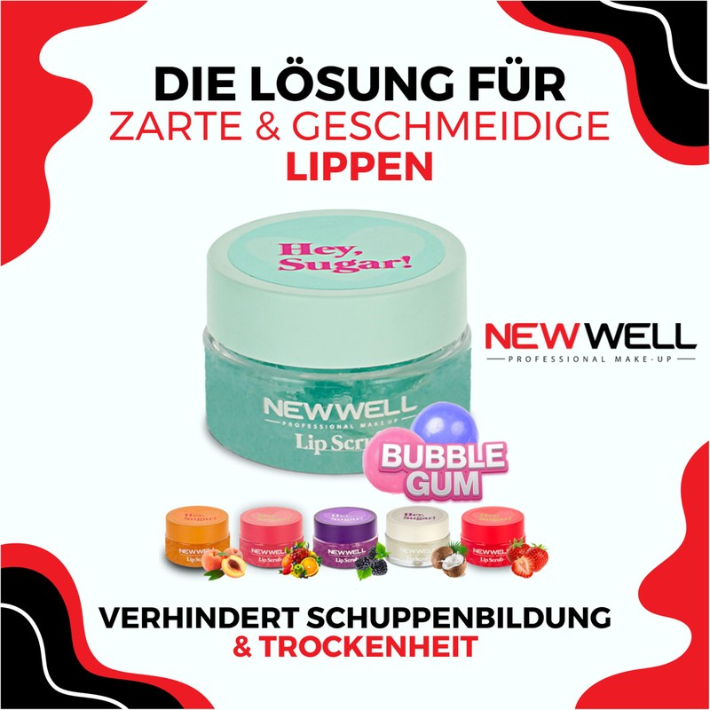 NEW WELL Lip Scrub Lip Scrub - Intensive Moisture, Vegan,