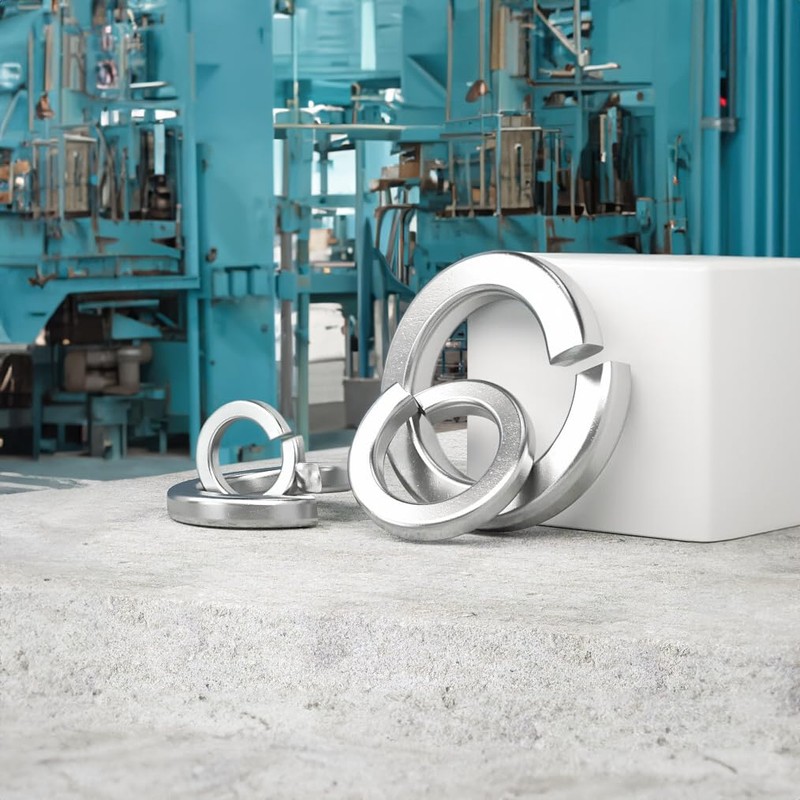 M2 Split Lock Washer, 304 Stainless Steel Spring Lock Washer,