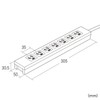 サンワサプライ 電源タップ スタンダードタイプ 3P・7個口 5m TAP-F37-5