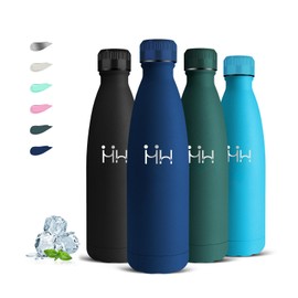 Grsta Stainless Steel Water Bottle, Sports Water Bottle, 750 ml, Leak-Proof, BPA-Free, Insulated Flask, Double-Walled, Cold and Warm, Adult Water Bottle for Hiking, Yoga, Camping