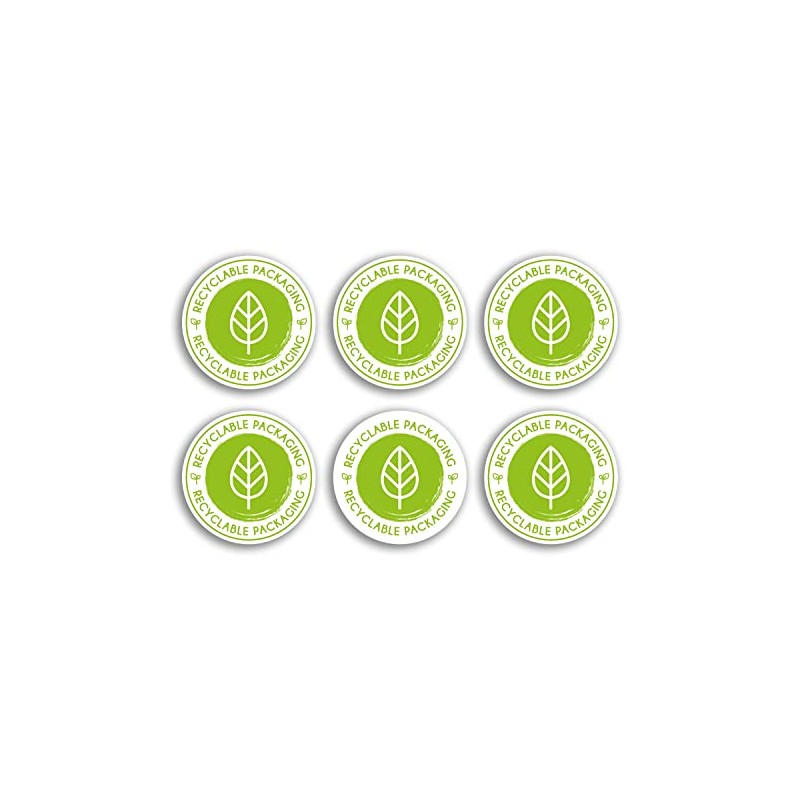60 x 6cm Stickers - Recyclable Packaging Recycle Environmentally Friendly