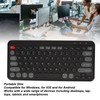 Compact Round Keycaps Mini Keyboard Wireless Bluetooth 2.4G Dual Mode