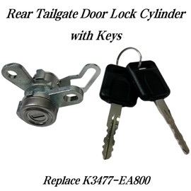PMFCA Tailgate Lock Cylinder with 2 Keys for Nissan Frontier 2005-2021 Replace K3477-EA800 Rear Trunk Lid Lock Cylinder 3.8L 4.0L Pickup
