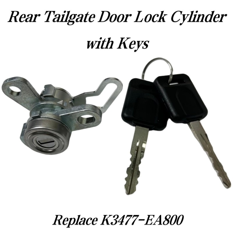 PMFCA Tailgate Lock Cylinder with 2 Keys for Nissan Frontier