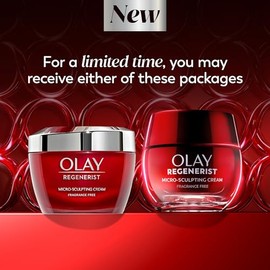 Olay Anti Aging Face Moisturizer Cream Regenerist Micro Sculpting And Fragrance Free Ounces