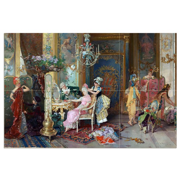 Tile Mural Dressing Dresses People Girls Men by Stephan Sedlacek