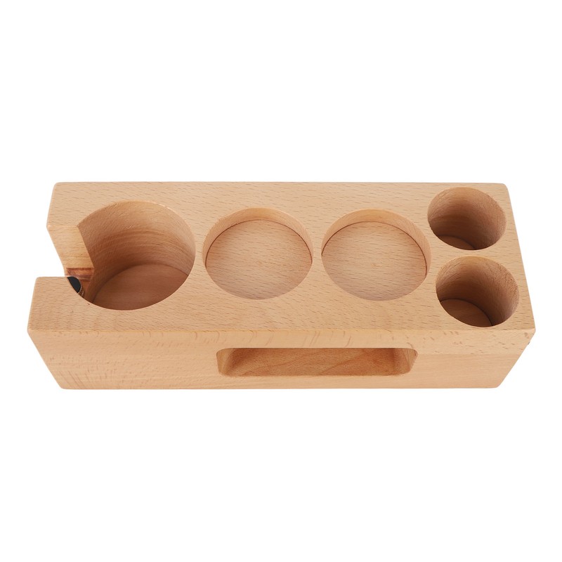 Wood Coffee Filter Tamper Holder Wooden Coffee Tamper Mat Stand