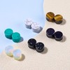 Qmcandy 6 Pairs Natural Stone Ear Plugs Saddle Plugs Ear