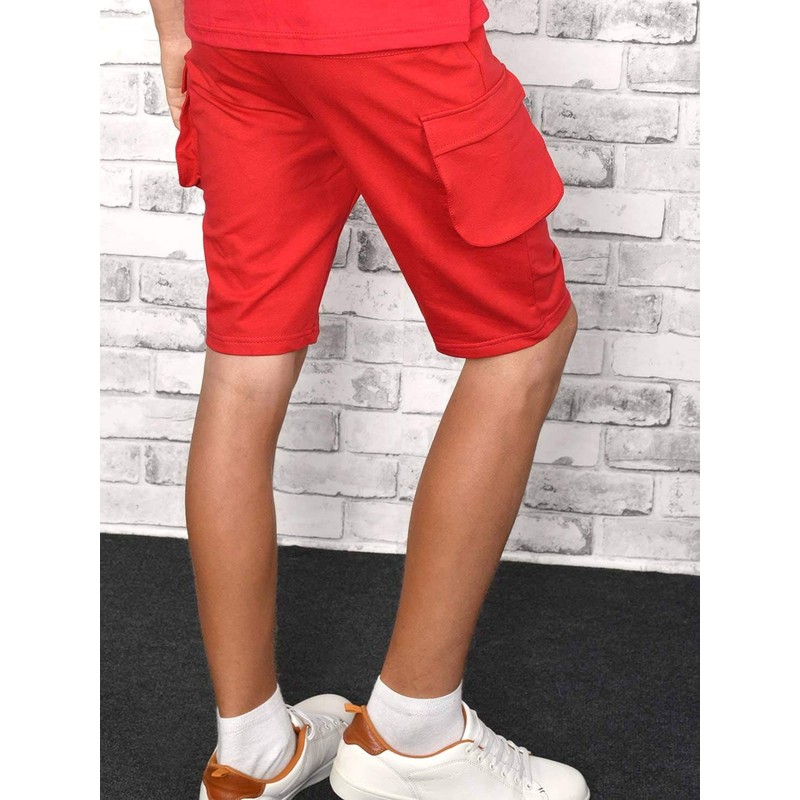 BEZLIT 30079 Boys' Cargo Shorts, red