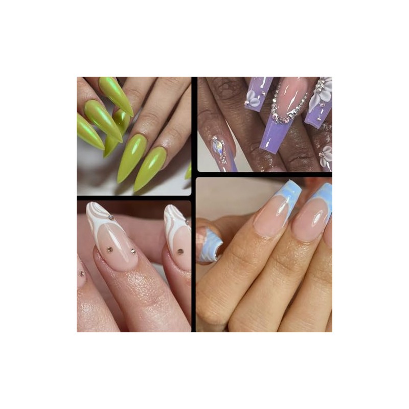 OBP Soft Gel Tips Para Uñas 240 Piezas Diferentes Modelos