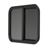 ToughGrade Horizontal Sliding Black RV Window 30" X 20" X