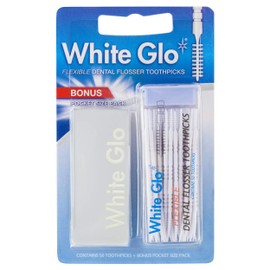 White Glo Flexible Dental Flosser Toothpicks (Pack of 3)