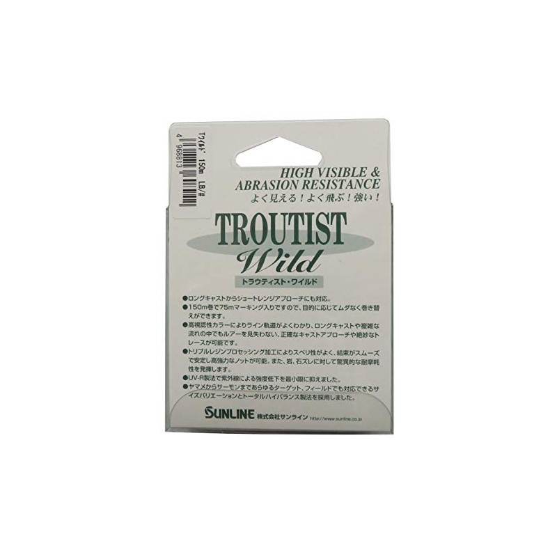 SUNLINE Wild Nylon Line Troutist 164.0 yd (150 m), No.